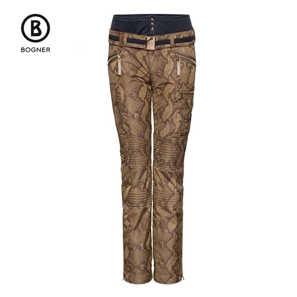 *NWT,  HARD TO FIND* Bogner Gwenn Python Jacquard Print Ski Pant - Picture 1 of 9